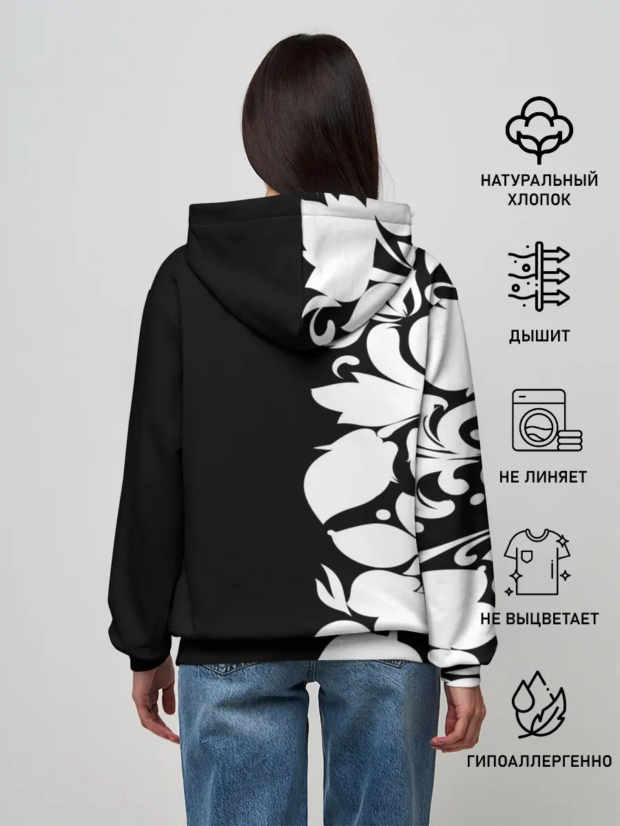 Женское худи / Russia Black&White Style