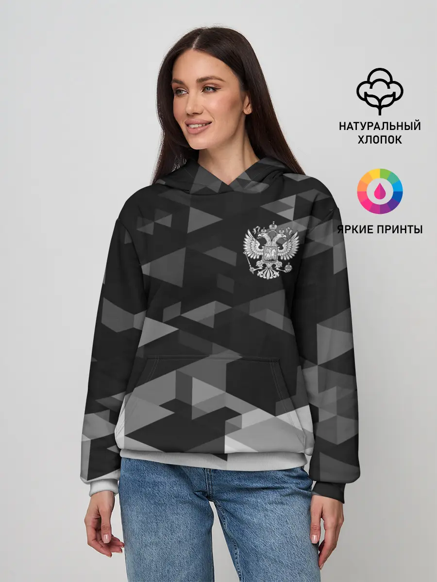 Женское худи / Герб РФ