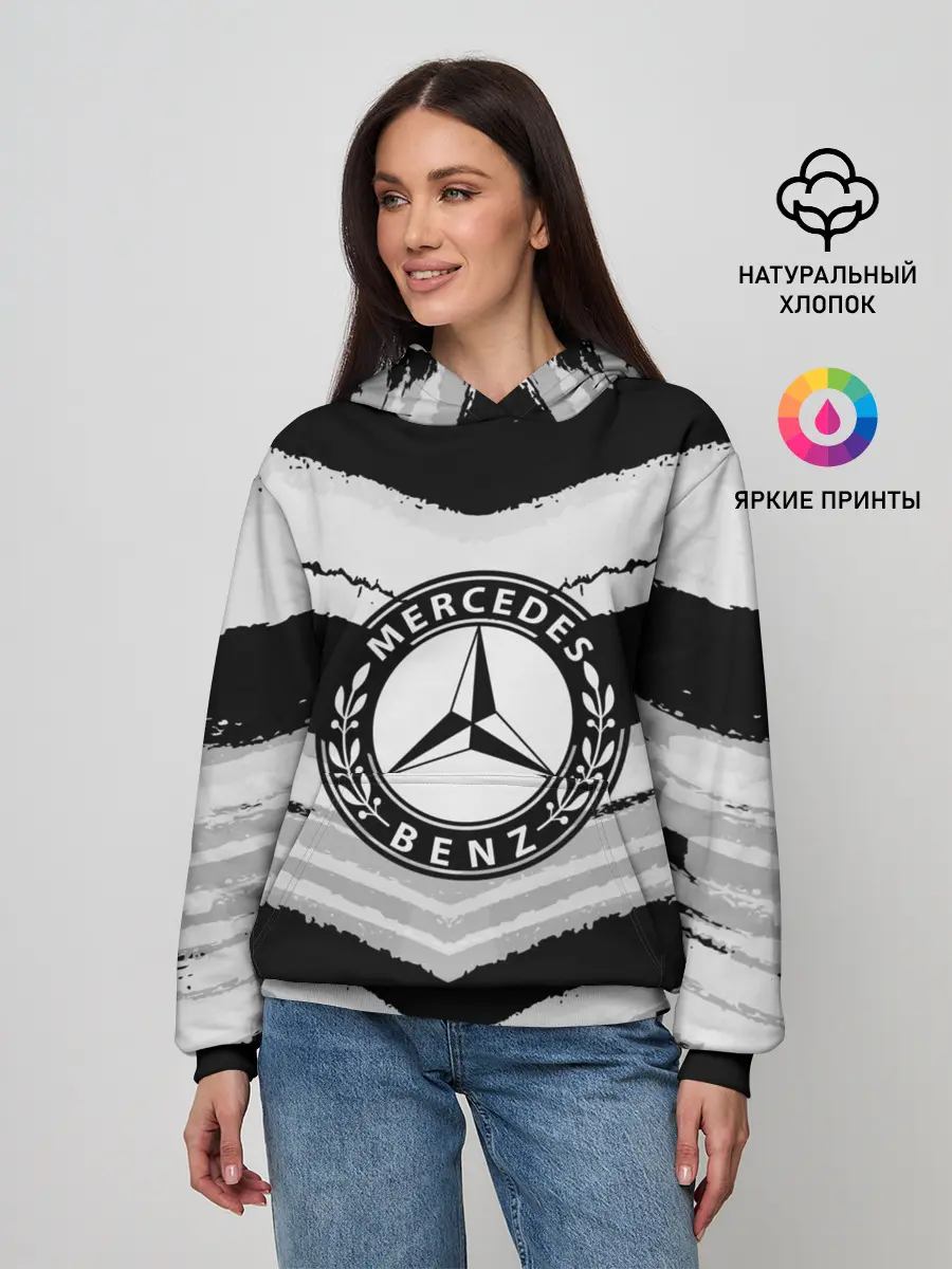 Женское худи / Mercedes sport abstract 2018