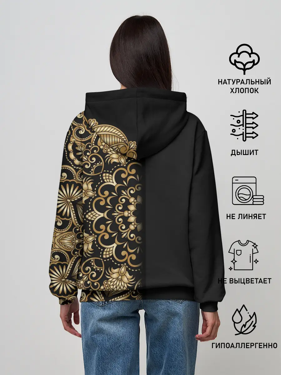 Женское худи / ИСКУССТВО МАНДАЛА | MANDALA