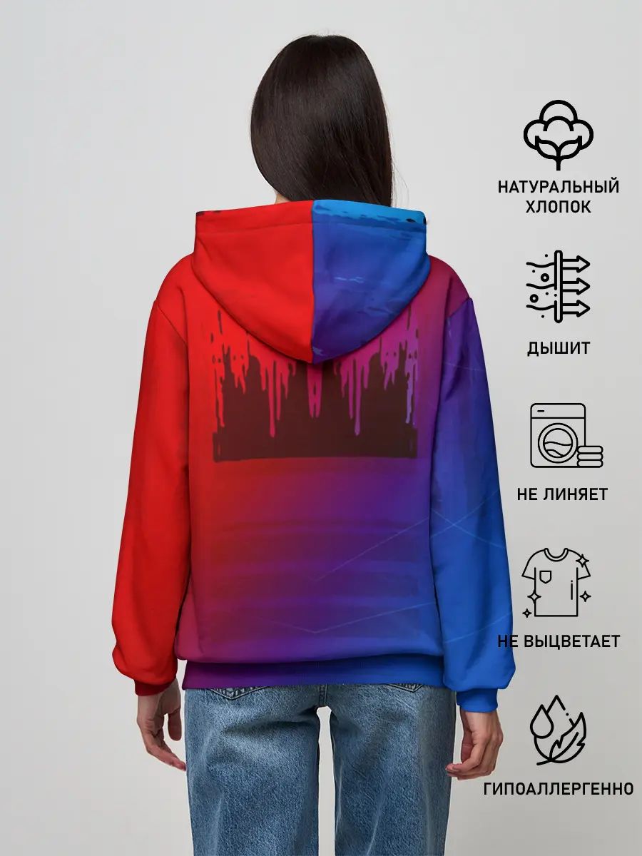 Женское худи / FC Barcelona color sport