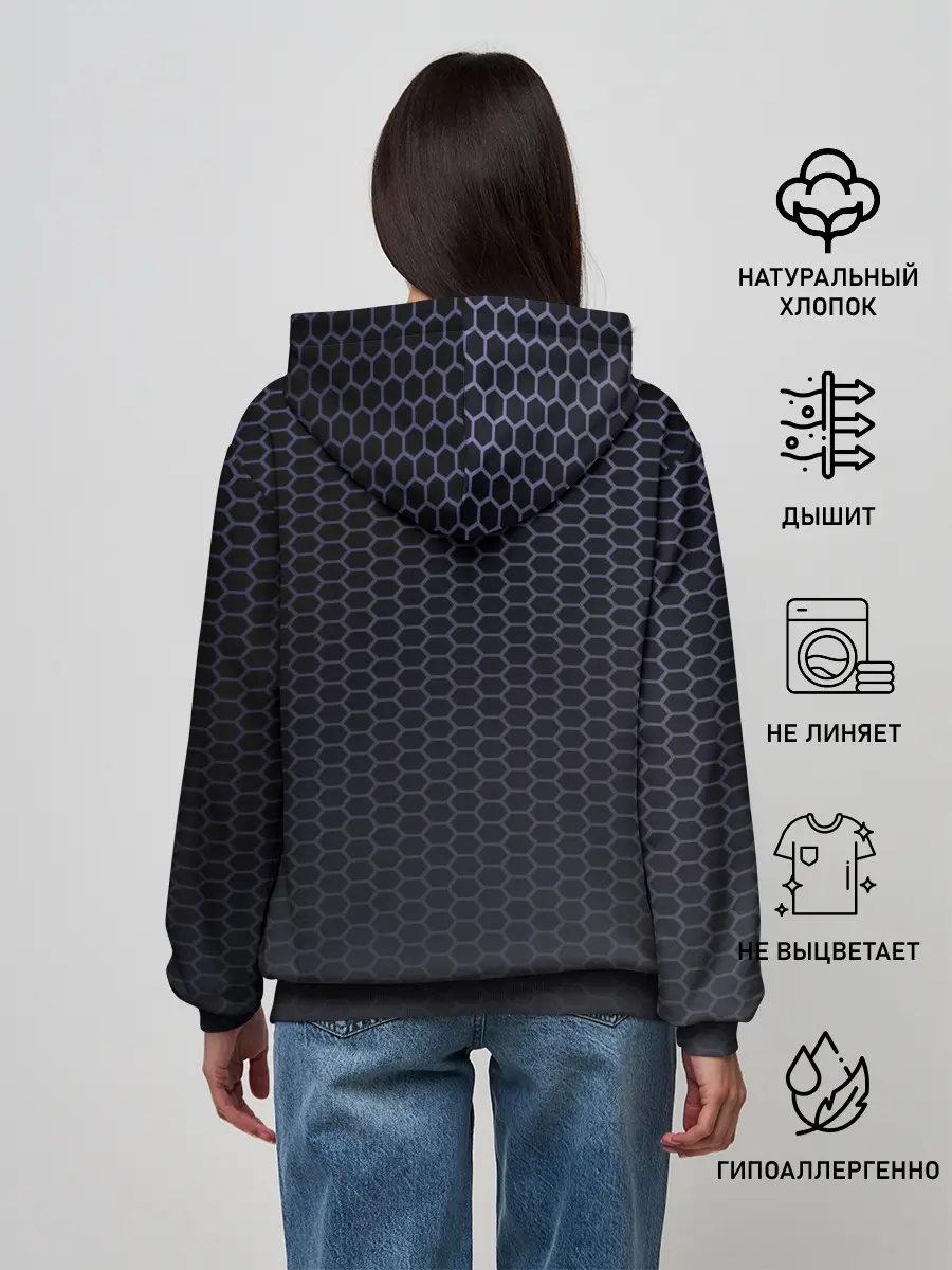 Женское худи / HYUNDAI carbon uniform 2018