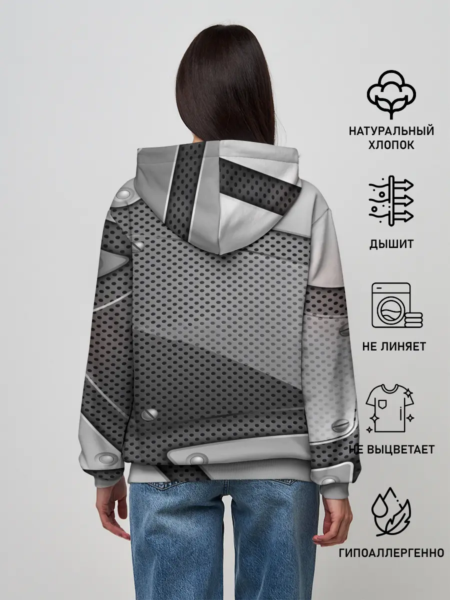 Женское худи / KIA metalic 2018