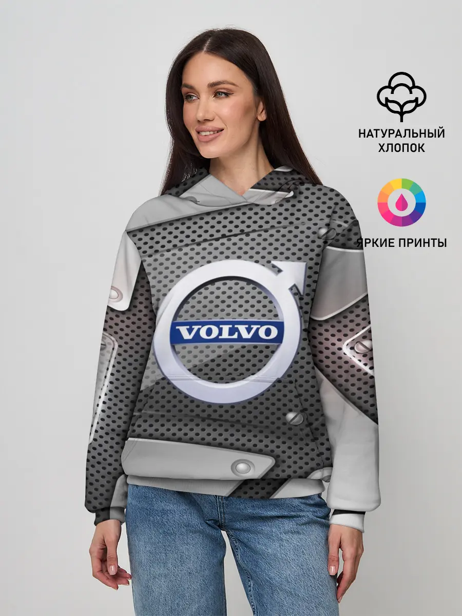 Женское худи / VOLVO metalic 2018
