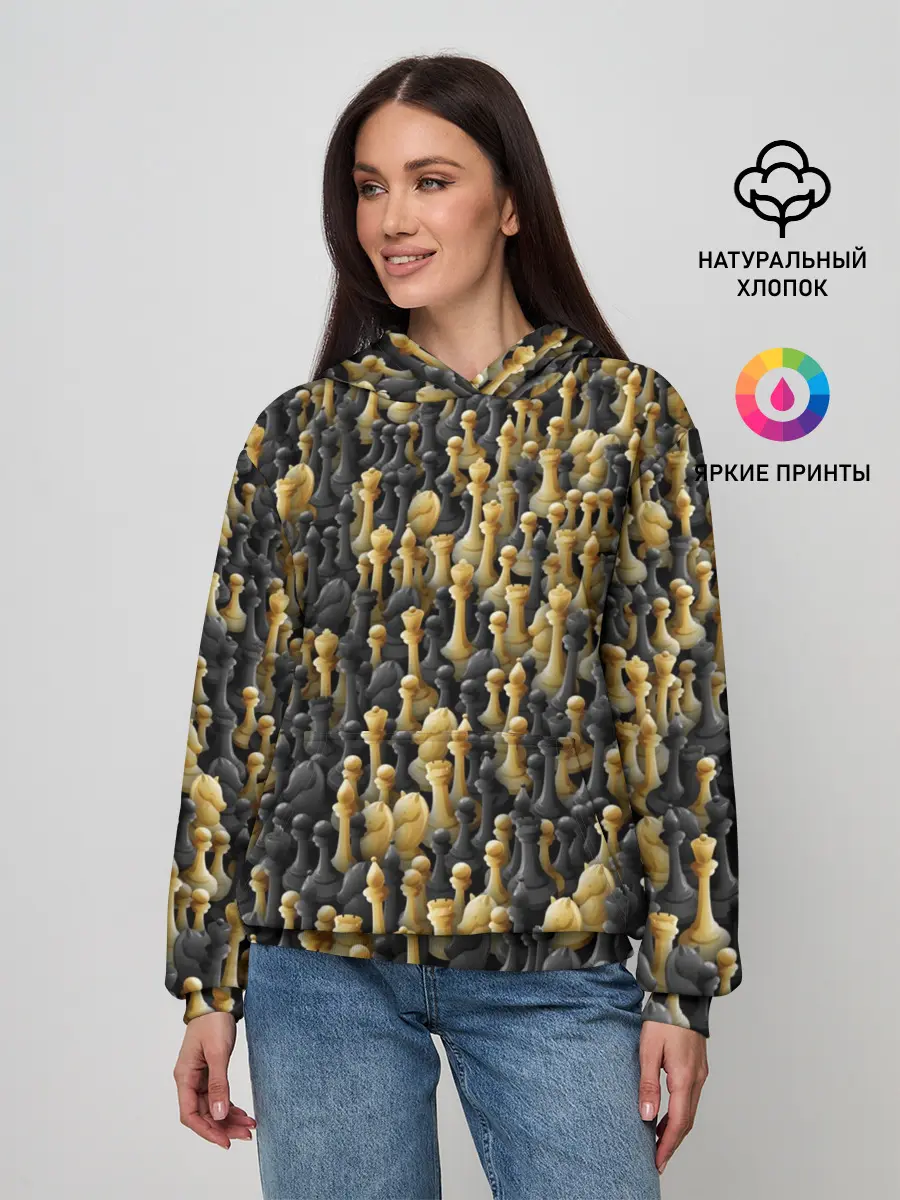 Женское худи / Шахматы