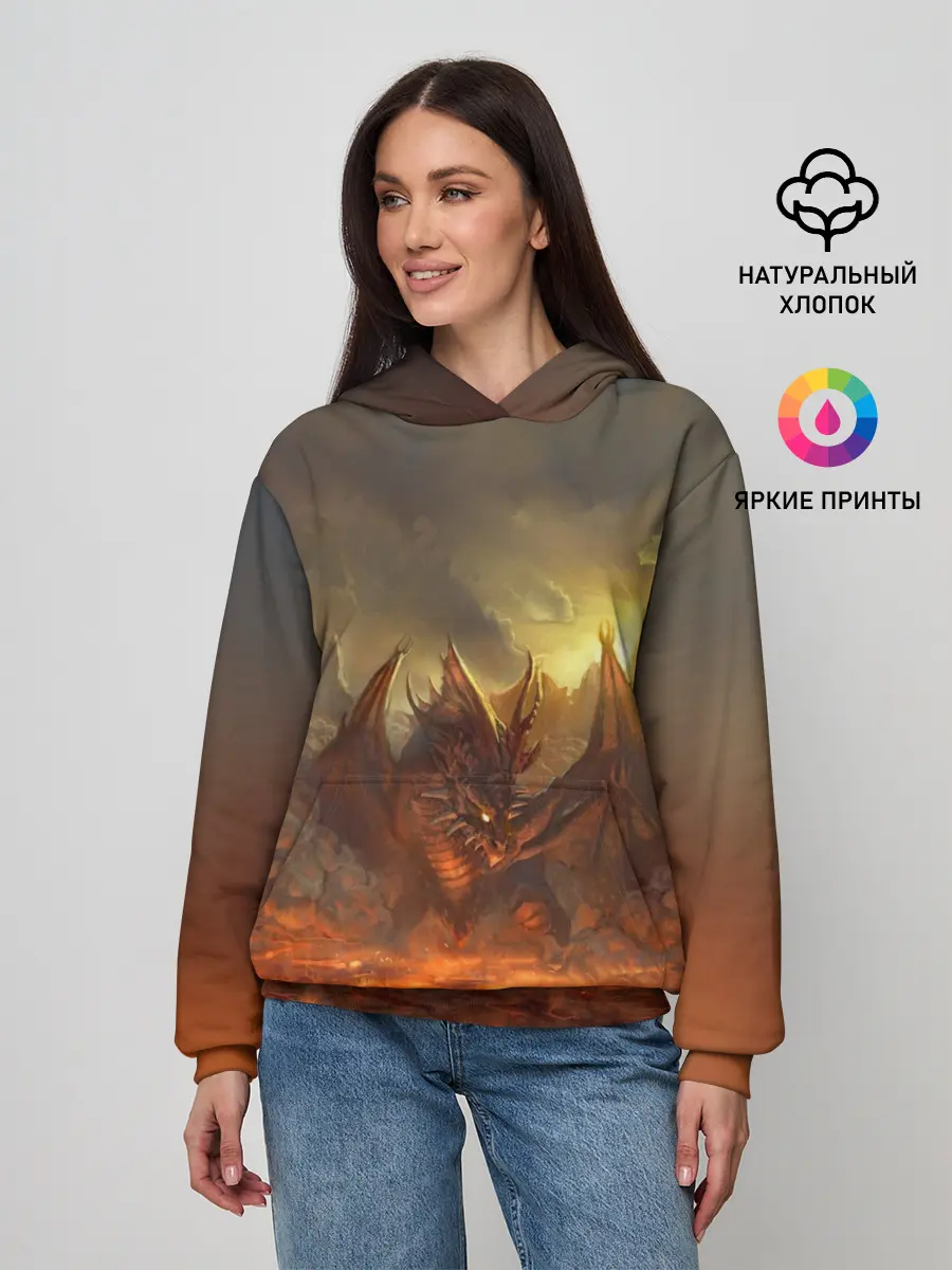 Женское худи / Fire Dragon