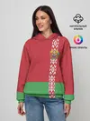 Женское худи / Белоруссия, лента с гербом