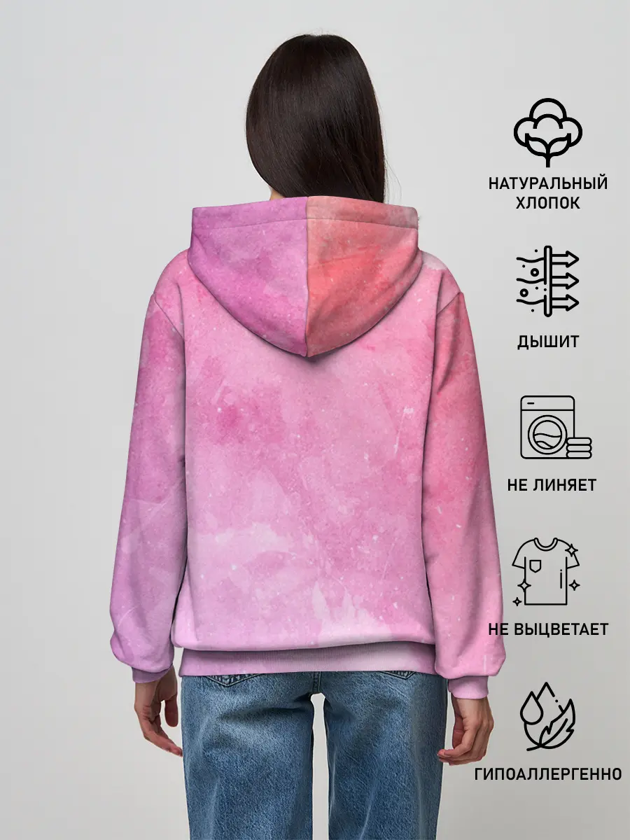 Женское худи / sorry im late 3d