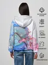 Женское худи / Акварельные разводы