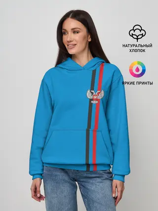 Женское худи / ДНР, лента с гербом