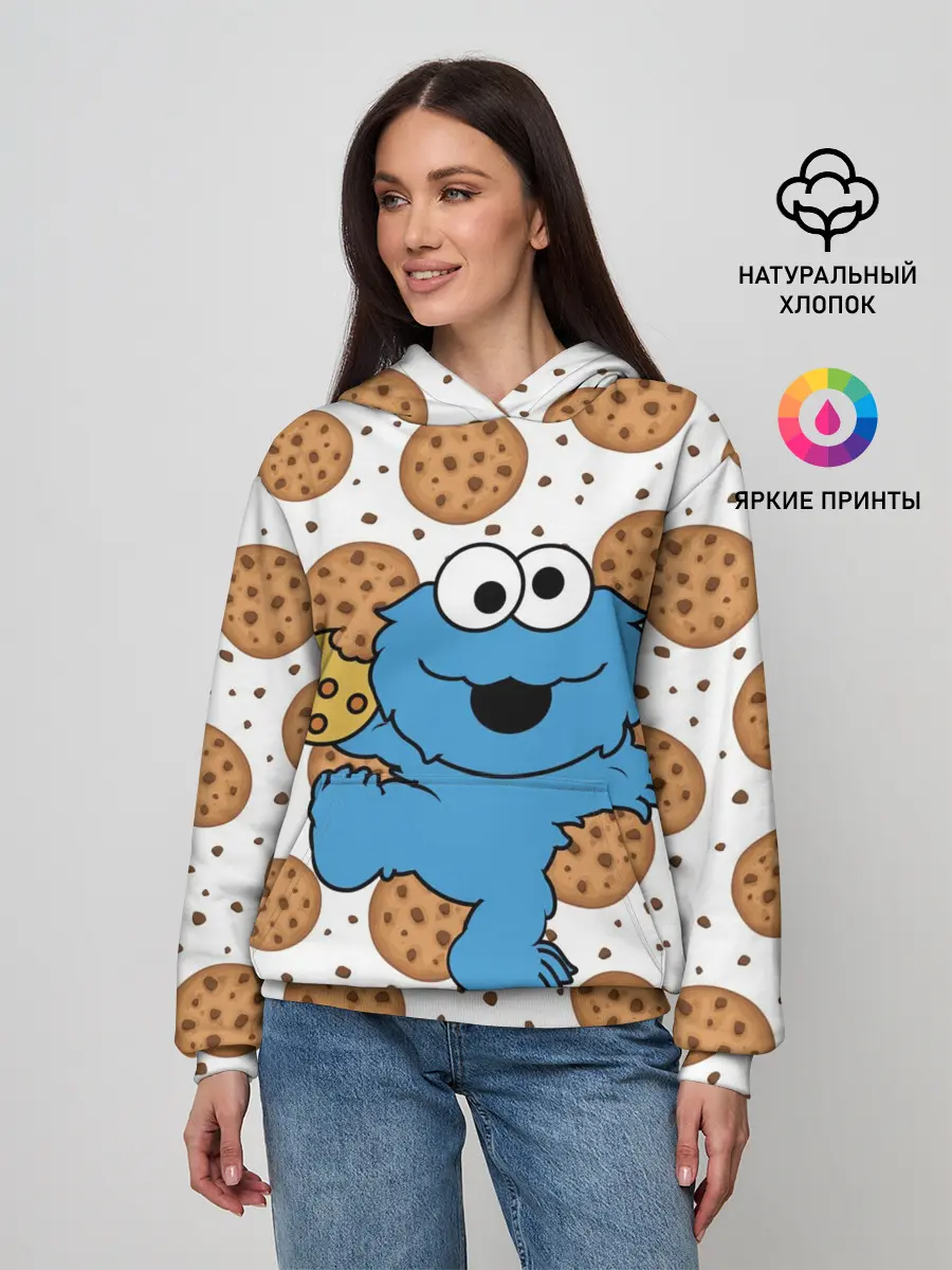 Женское худи / Cookie monster