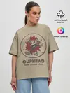 Женская футболка оверсайз / Cuphead
