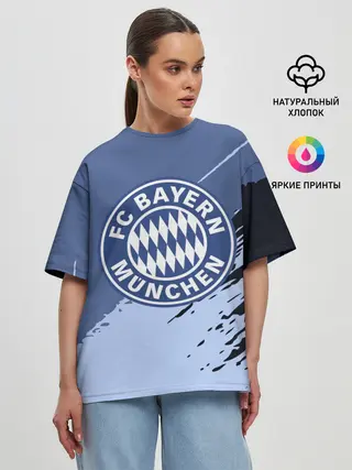 Женская футболка оверсайз / FC Bayern Munchen style