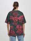 Женская футболка оверсайз / Цветы Розы