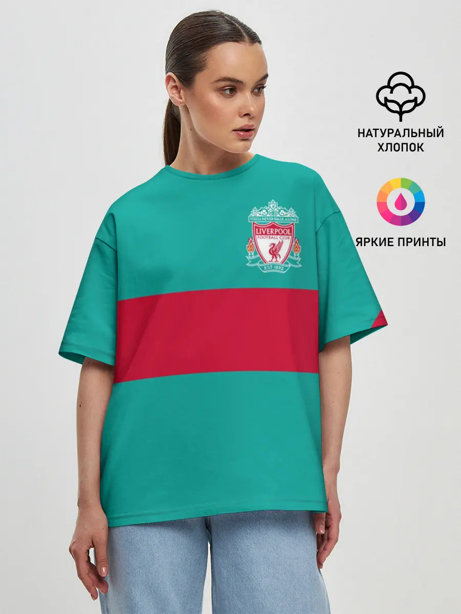 Женская футболка оверсайз / FC Liverpool