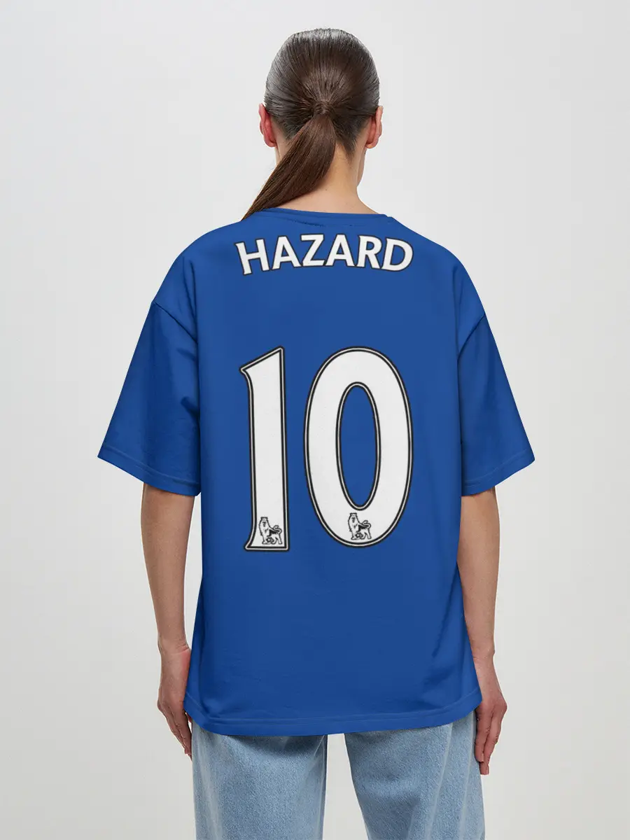 Женская футболка оверсайз / Форма Эден Азар