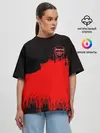 Женская футболка оверсайз / Arsenal Original
