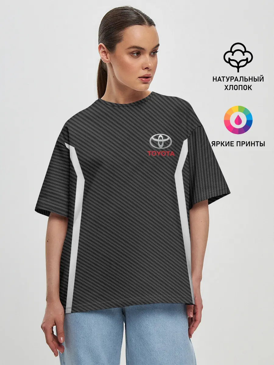 Женская футболка оверсайз / TOYOTA SPORT