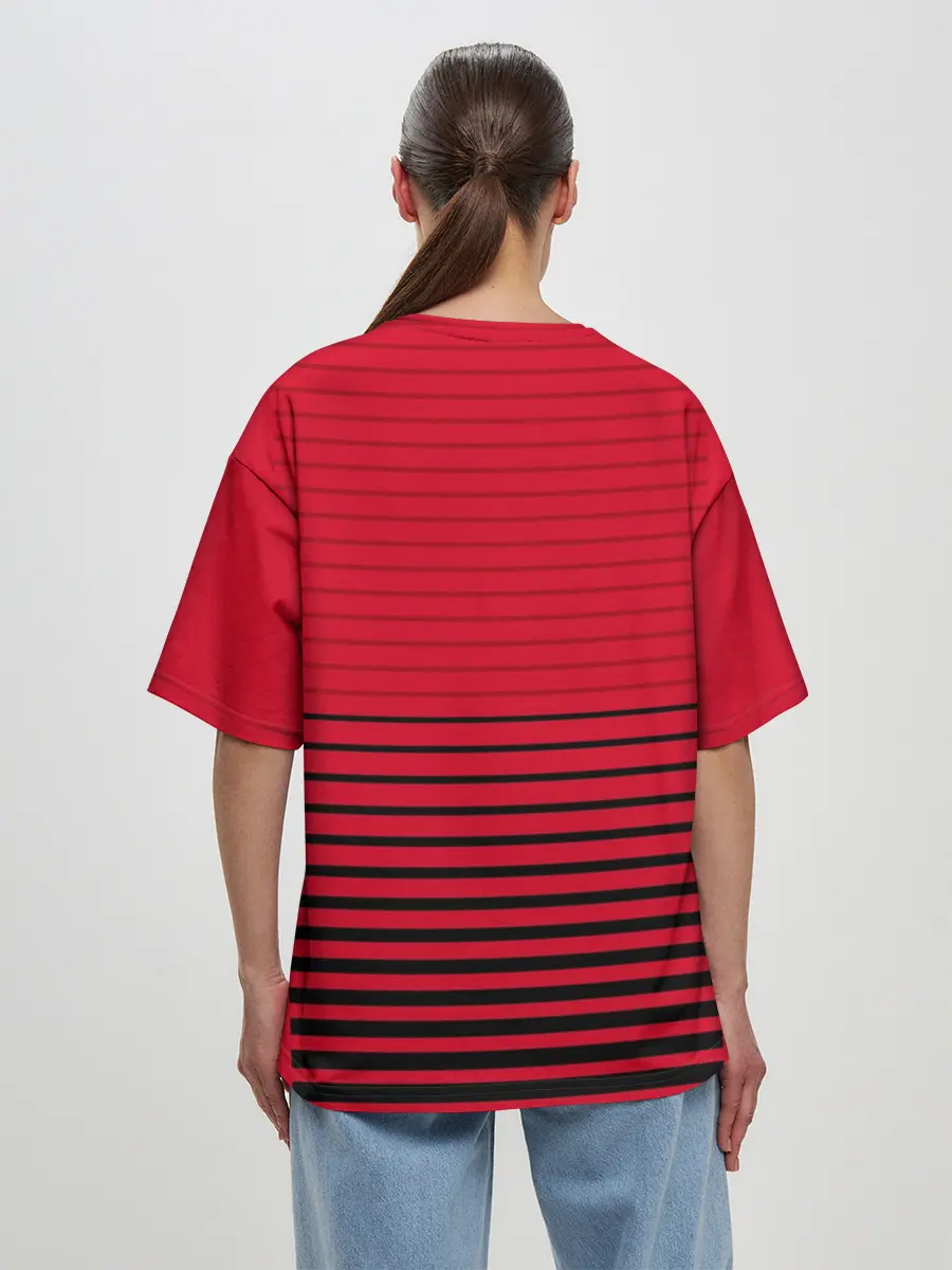 Женская футболка оверсайз / Man United Форма Home 18/19