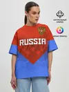 Женская футболка оверсайз / Russia