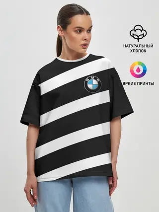 Женская футболка оверсайз / BMW SPORT