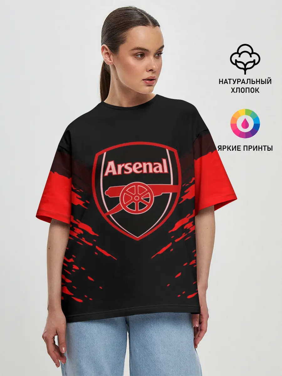Женская футболка оверсайз / ARSENAL SPORT