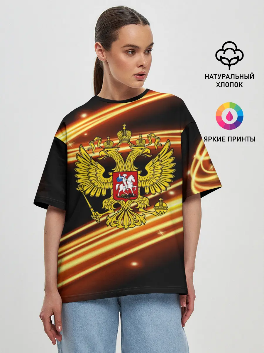 Женская футболка оверсайз / Russia collection