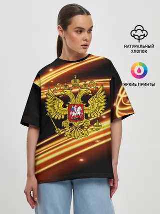 Женская футболка оверсайз / Russia collection