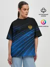 Женская футболка оверсайз / Russia Sport 2018 uniform