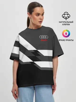 Женская футболка оверсайз / AUDI SPORT