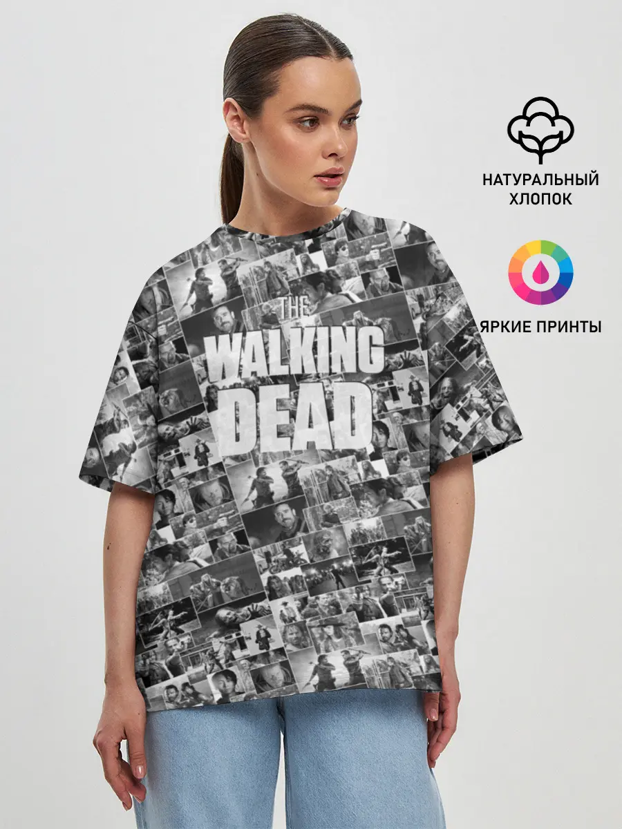 Женская футболка оверсайз / The Walking Dead