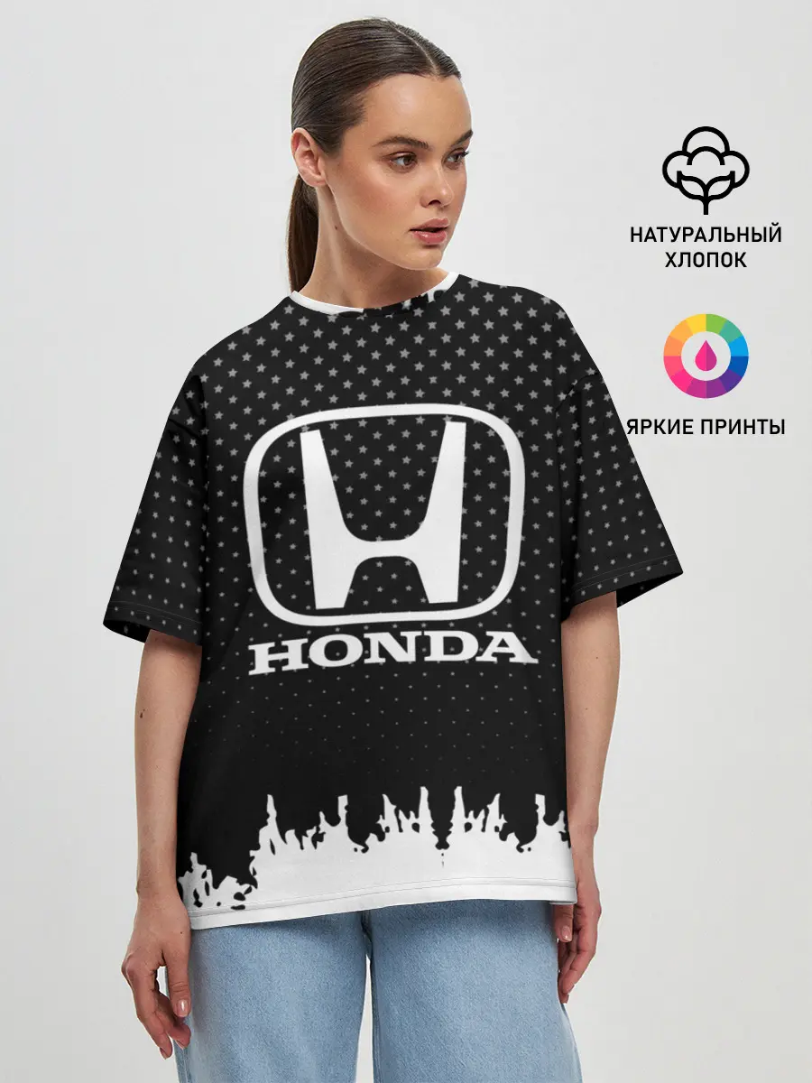 Женская футболка оверсайз / Honda