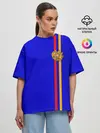 Женская футболка оверсайз / Армения, лента с гербом