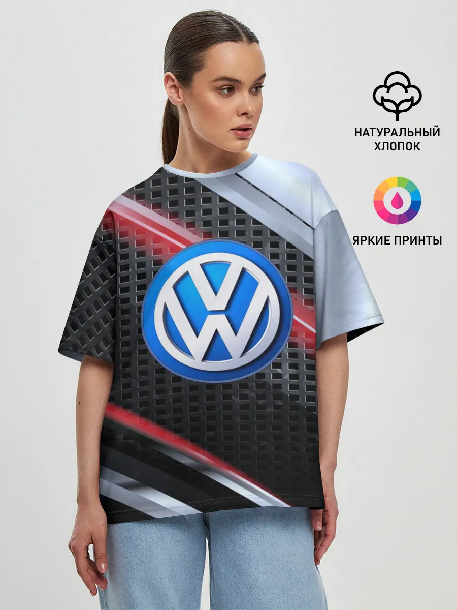 Женская футболка оверсайз / VOLKSWAGEN high speed