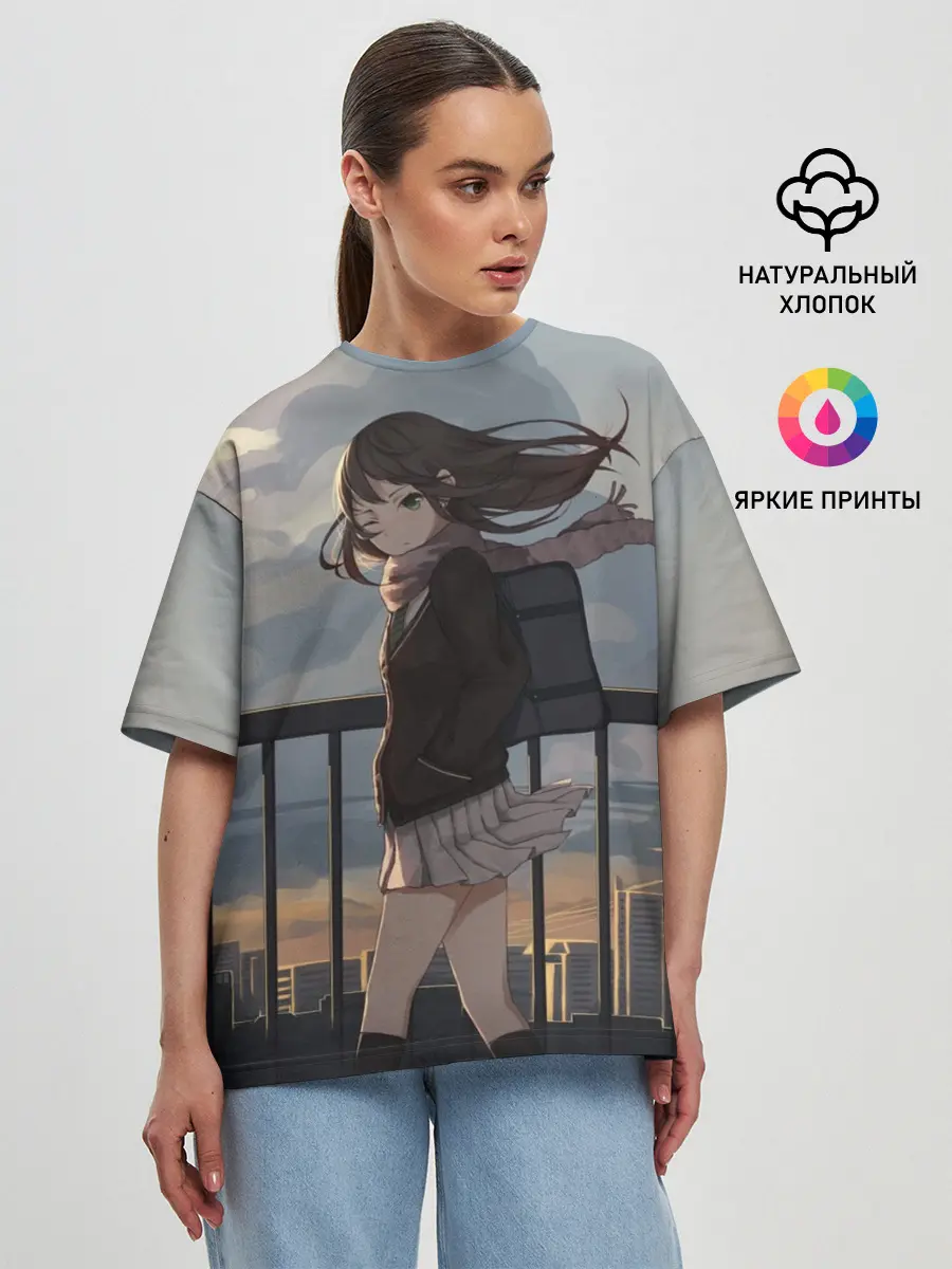 Женская футболка оверсайз / IDOLMASTER. Rin Shibuya