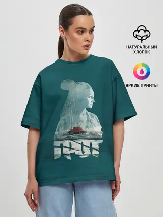 Женская футболка оверсайз / Drummatix ВЕГА