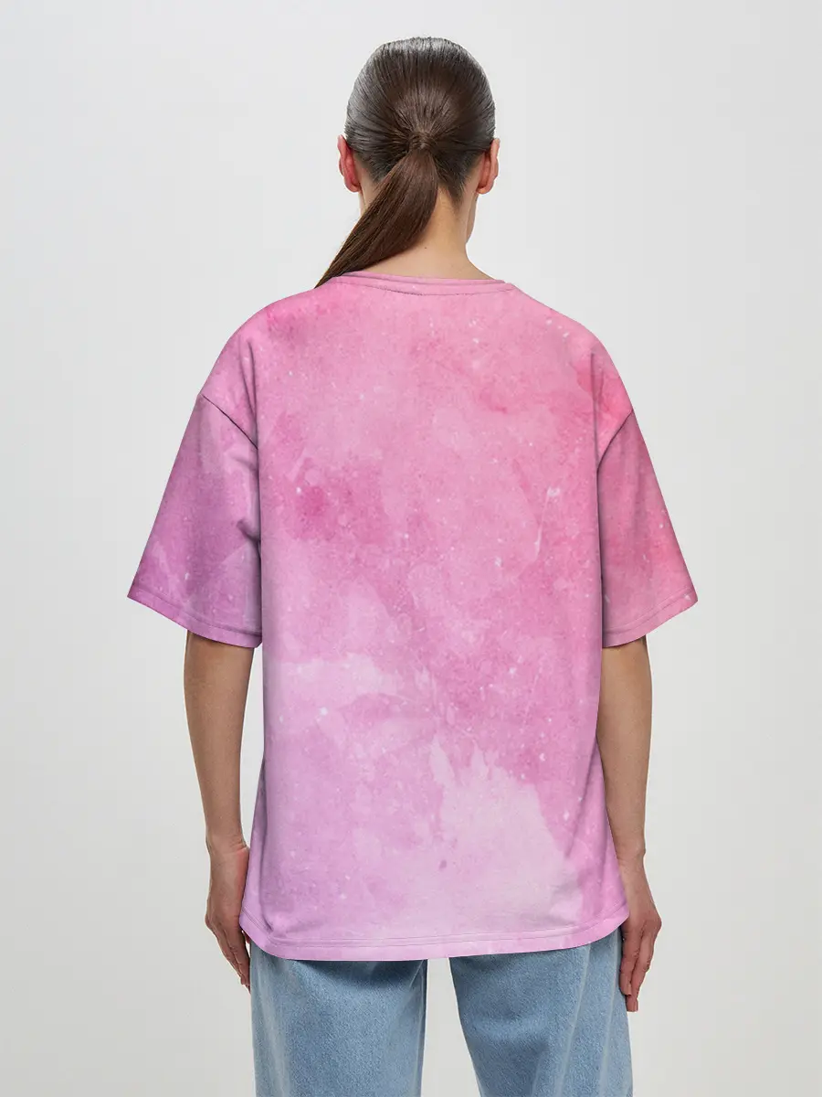 Женская футболка оверсайз / sorry im late 3d