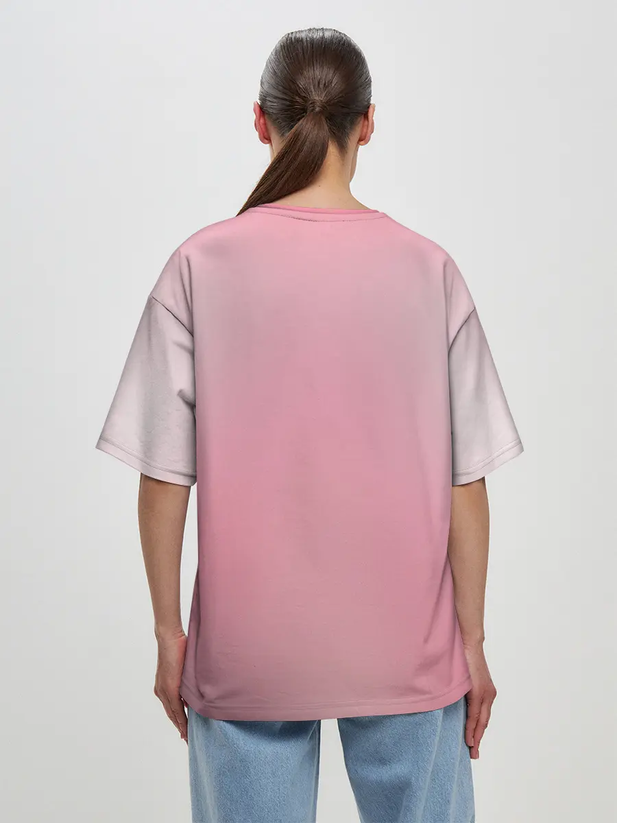 Женская футболка оверсайз / Вампир Ахегао