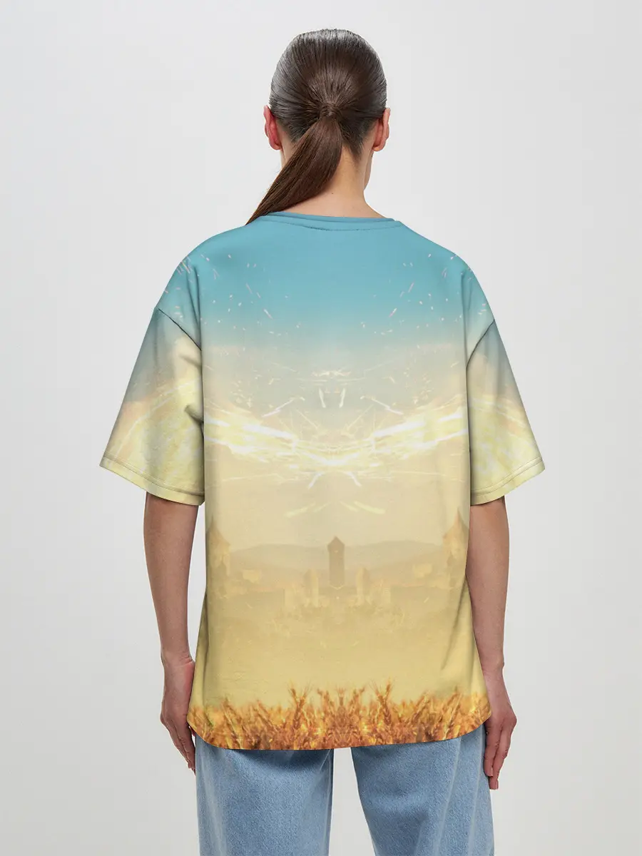 Женская футболка оверсайз / Ведьмак. Игни