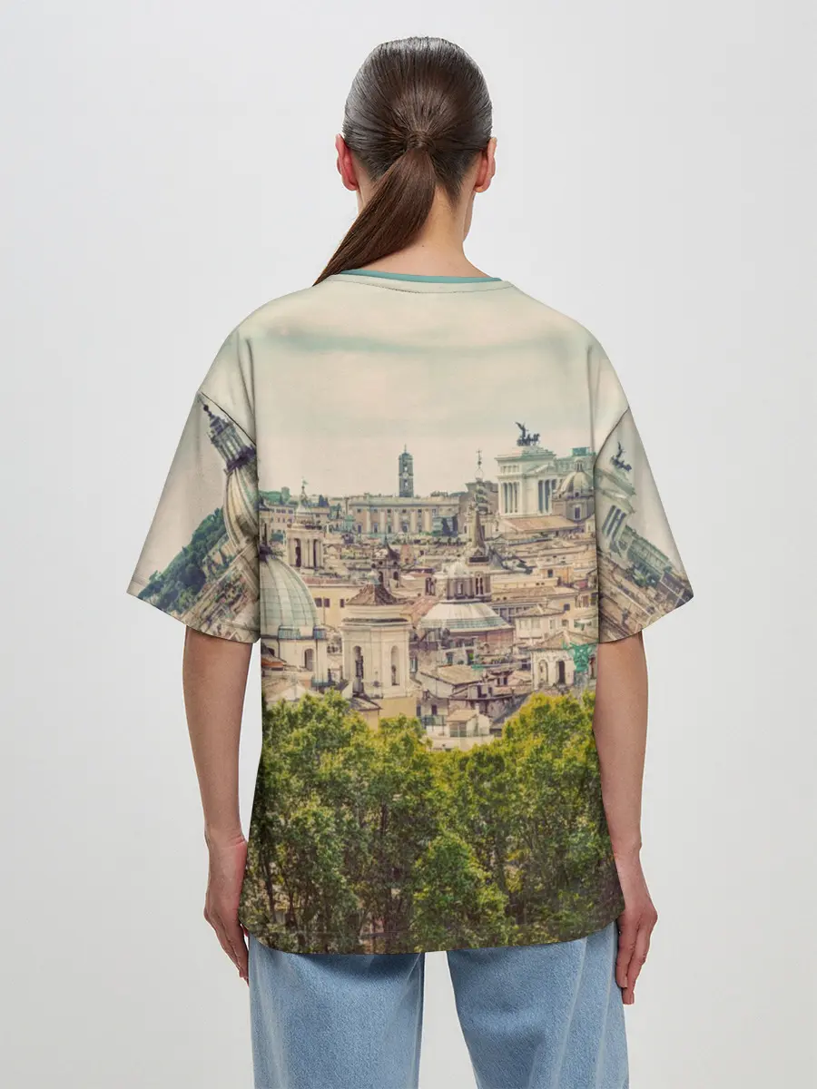 Женская футболка оверсайз / Рим