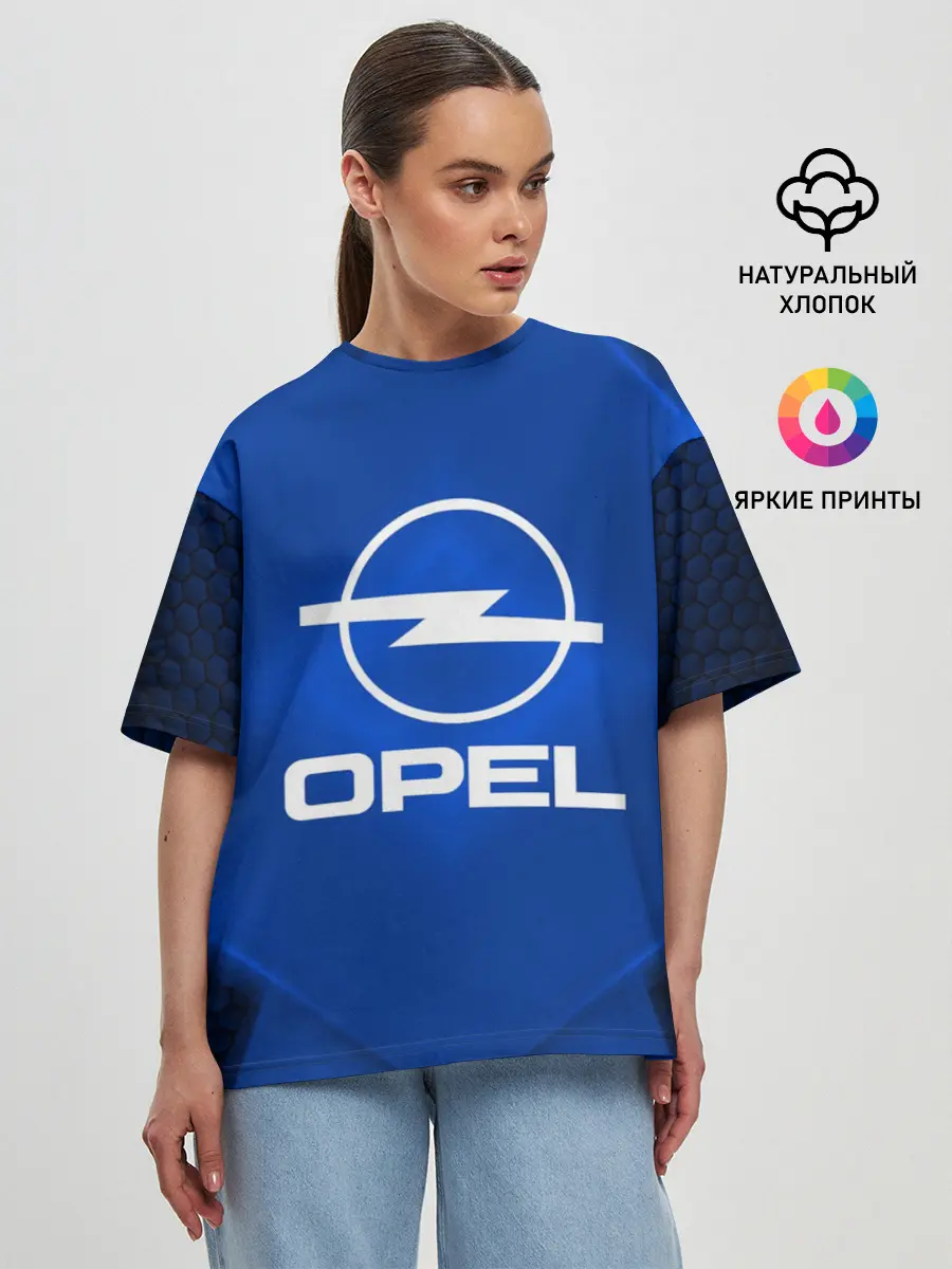 Женская футболка оверсайз / Opel SPORT