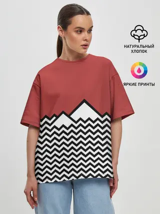 Женская футболка оверсайз / Твин Пикс