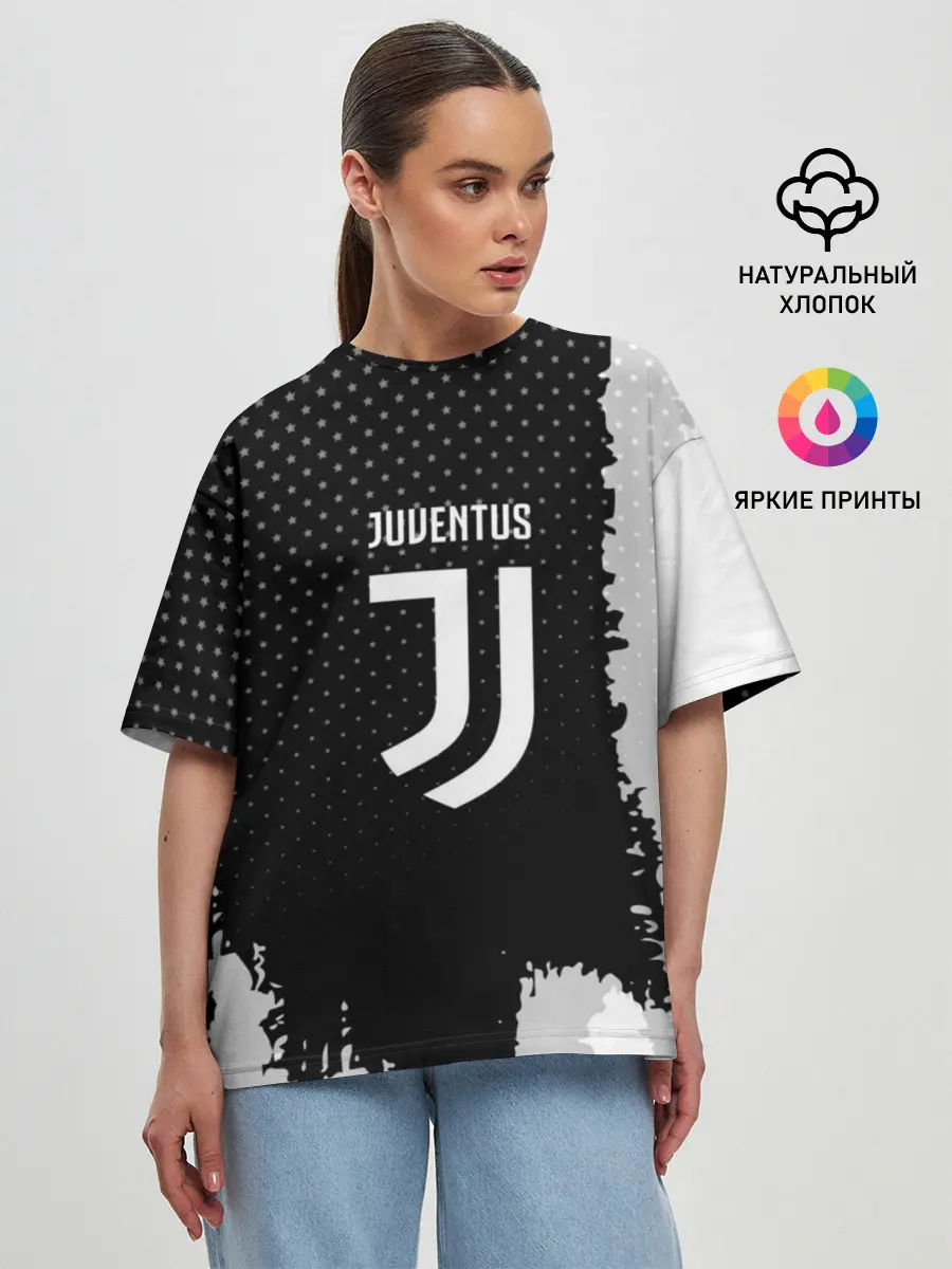 Женская футболка оверсайз / JUVENTUS