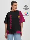 Женская футболка оверсайз / Barcelona sport
