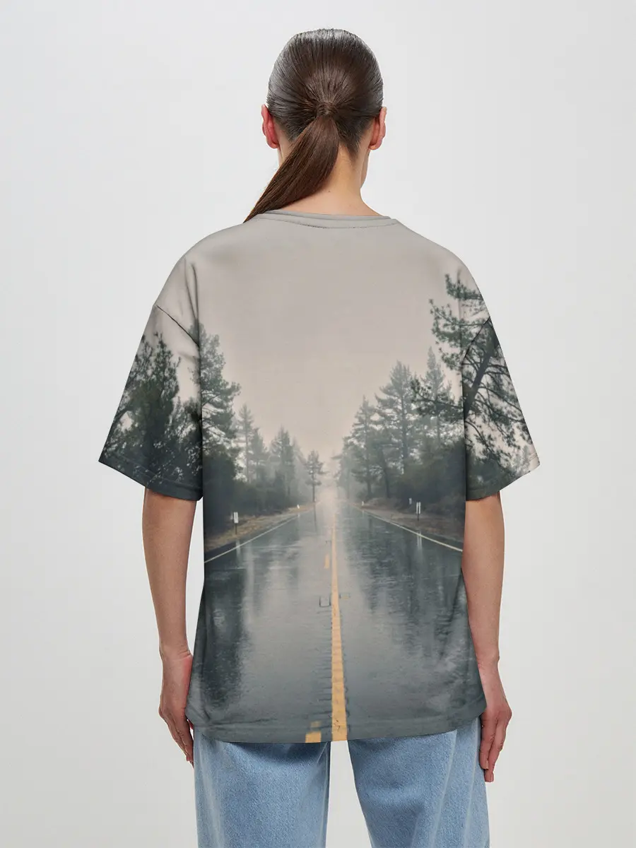 Женская футболка оверсайз / Life