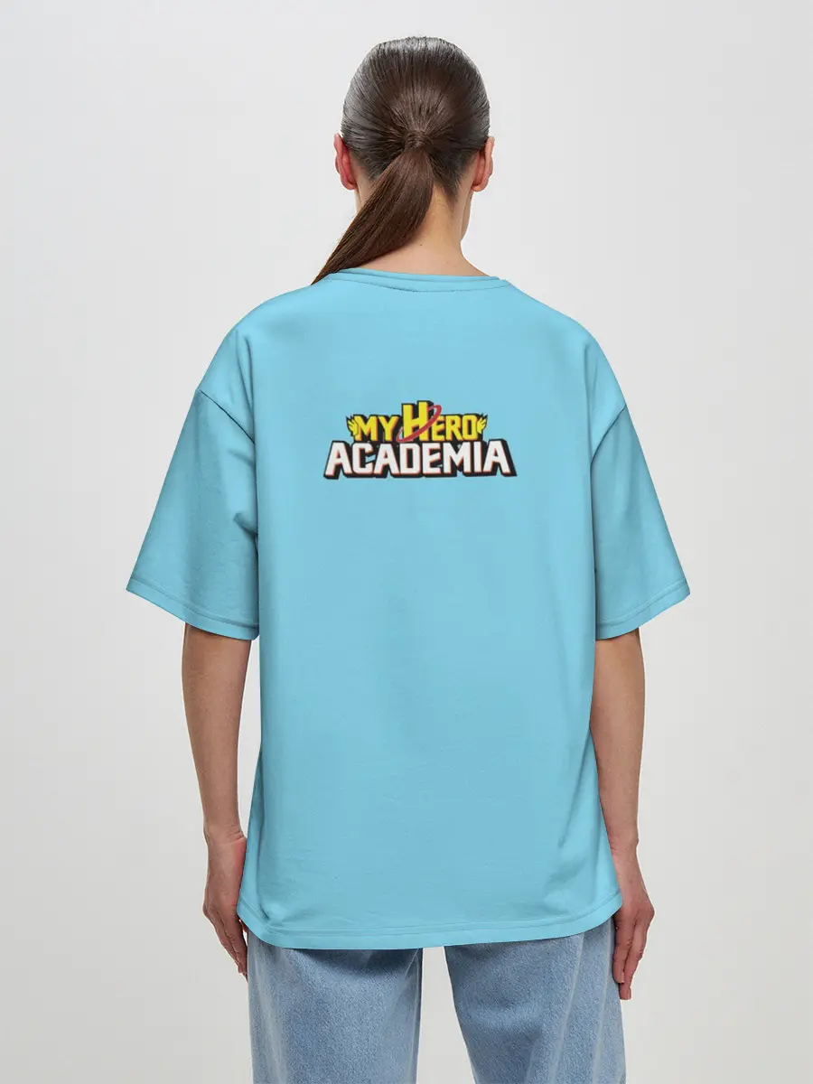 Женская футболка оверсайз / Тсую Асуи прячется под водой