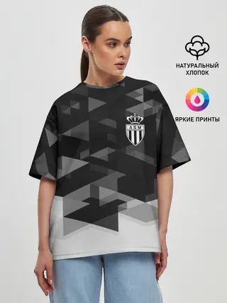 Женская футболка оверсайз / Monaco Geometry Sport