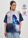 Женская футболка оверсайз / ВОЛШЕБНАЯ БАБОЧКА.