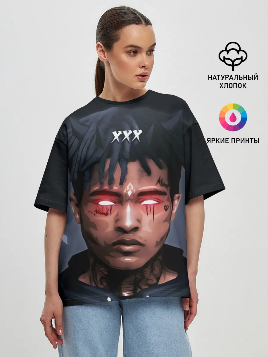 Женская футболка оверсайз / XXXtentacion