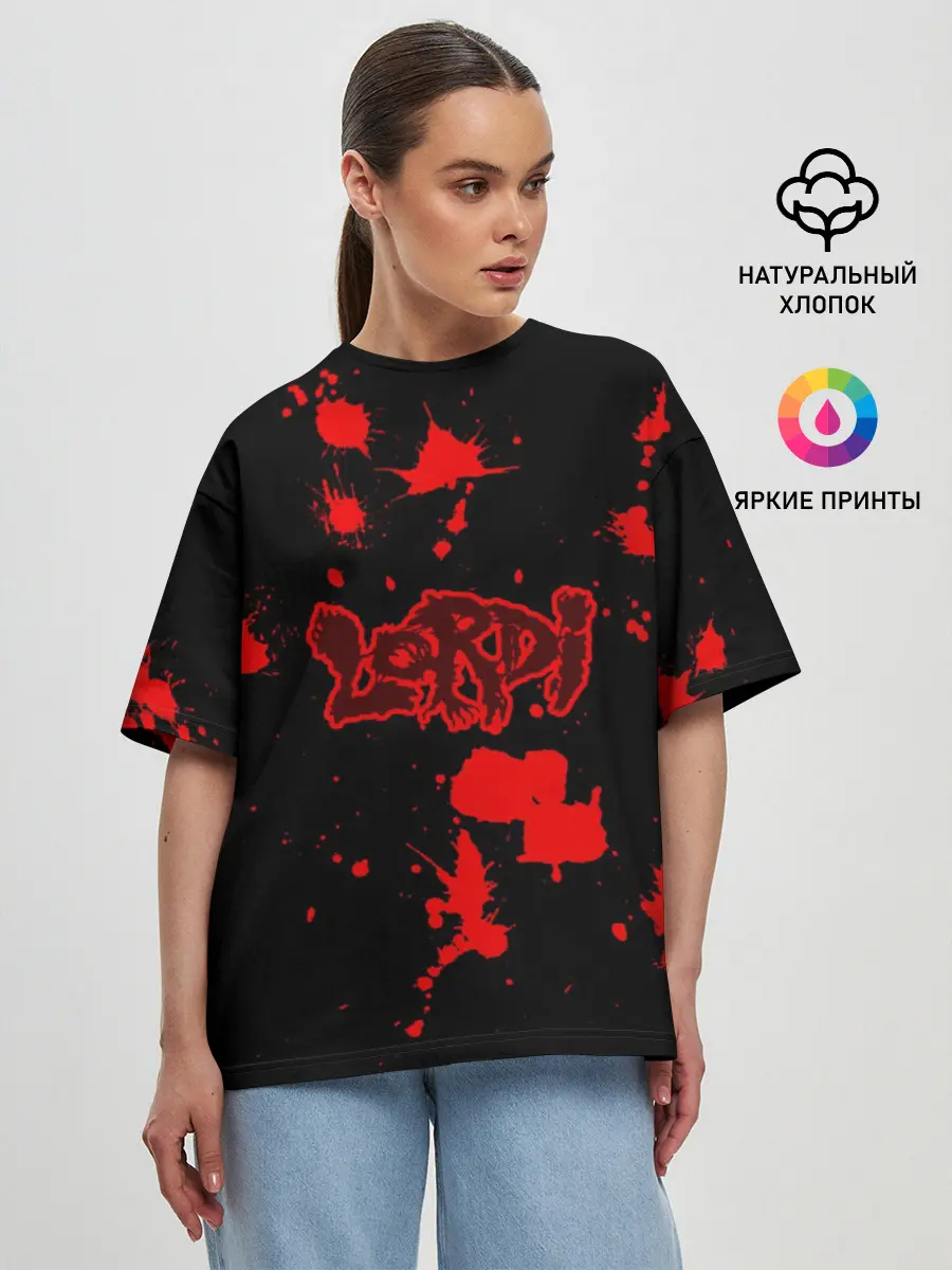 Женская футболка оверсайз / Lordi